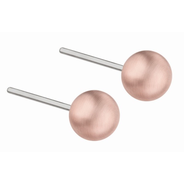 Ernstes Design Ohrstecker - Edelstahl - Kugel 6 - rosé / E292
