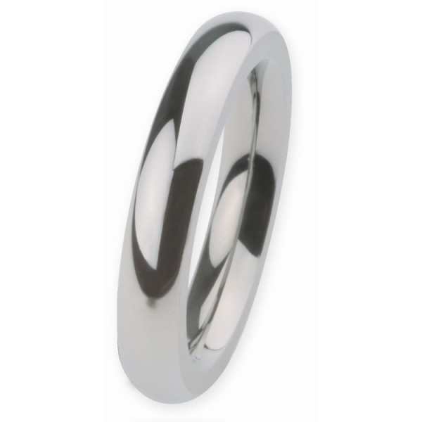 Ernstes Design Ring 57 - silberfarben - Edelstahl - EdVita / R254.57