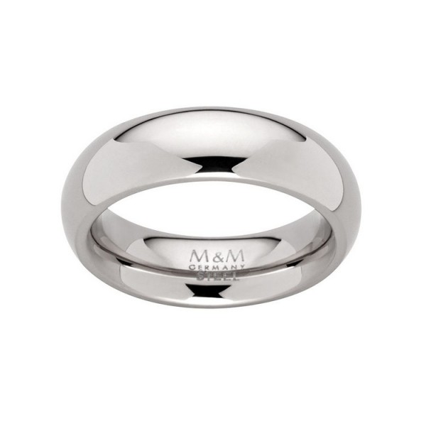 M&M Germany Ring 54 - Pure Basics - Edelstahl - silberfarben / MR3206-100