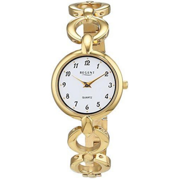 Regent Uhr - Stahl goldfarben - elegant - Zahlen / 12210992