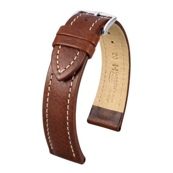 Hirsch Uhrenarmband - Leder - Buffalo / 1135 02