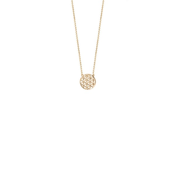 Xenox AnhängerKette - Silber goldfarben - Lebensblume / XS2898G