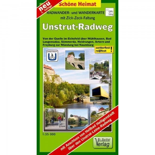 Radwanderkarte Unstrut- Radweg