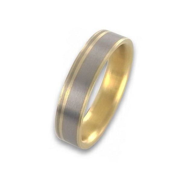 Juwelier Wittig Ring 66 - Titan Feingold - bicolor / 003411