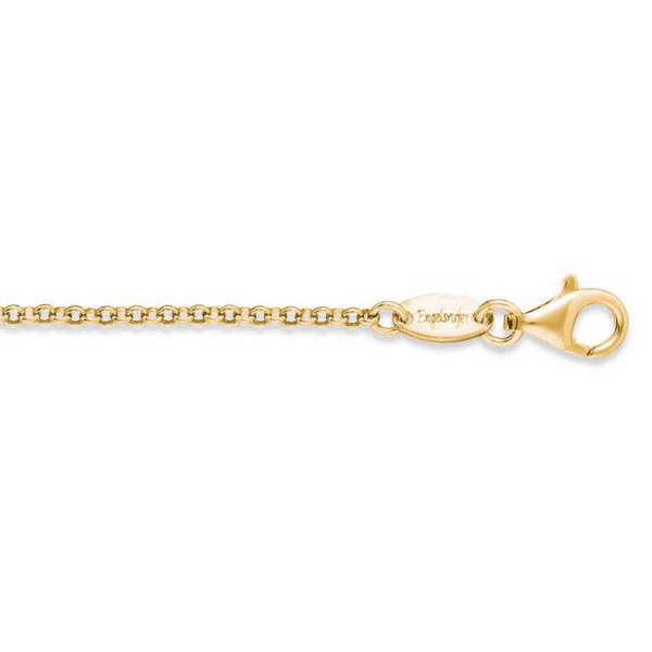 Engelsrufer Halskette - 42cm - Erbs Muster - goldplattiert / ERN-42-E