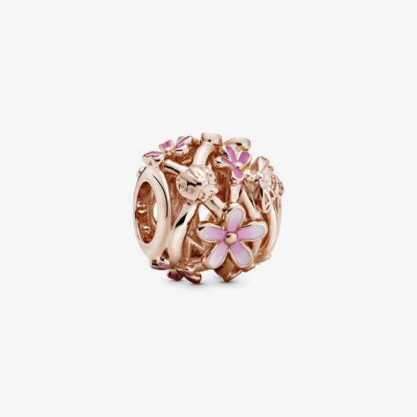 Pandora Bead - Rose - Charm offenes Pink Gänseblümchen / 788772C01
