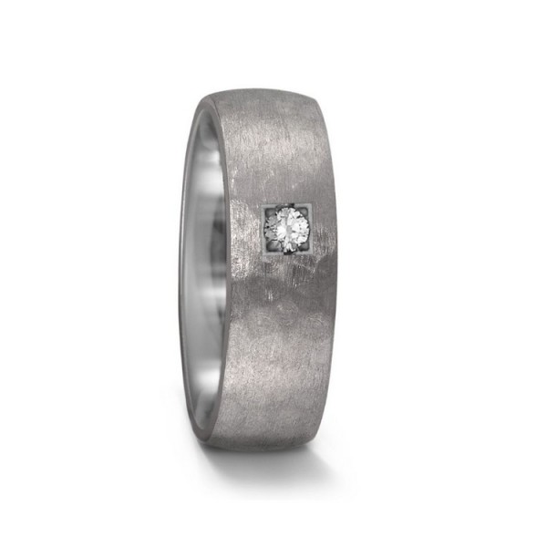 Titanfactory Ring 54 - Tantal/ Brillant - grau/anthrazit / 59617/023/005/X000
