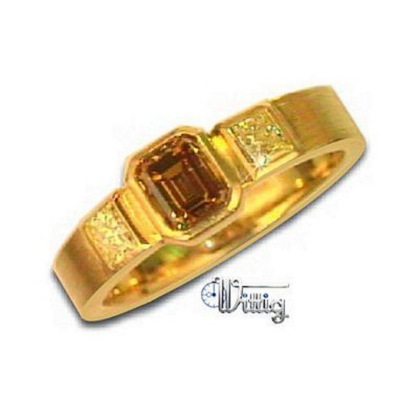 Juwelier Wittig Ring 55 - Gelbgold 750 - Diamant 0,335ct / AT35