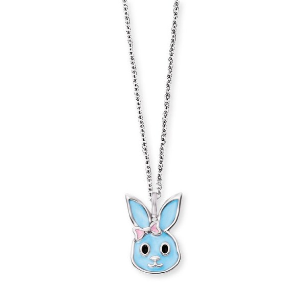 Herzengel AnhängerKette - Bunny - Silber Emaille blau / HEN-BUNNY