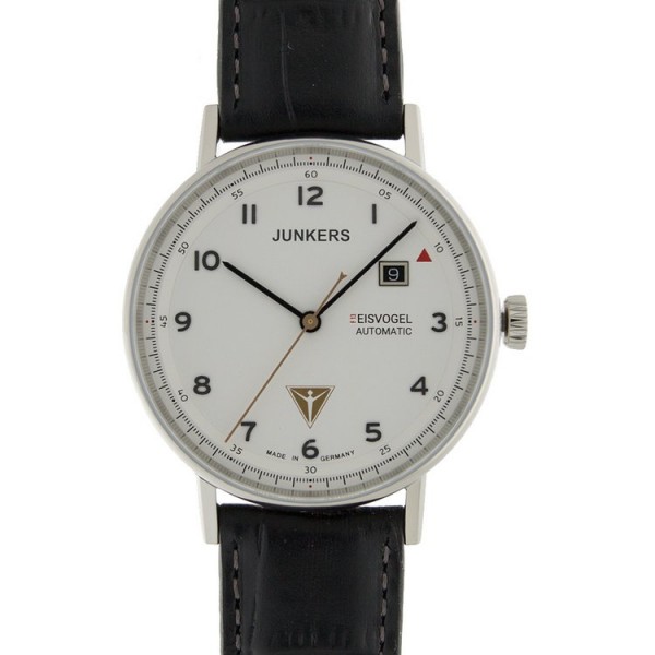 Junkers Automatic - Junkers Eisvogel - Stahl Lederband / 6754-1