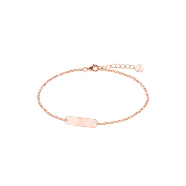 Xenox Armkette - Silber rosé - Gravurplatte / XS3502R