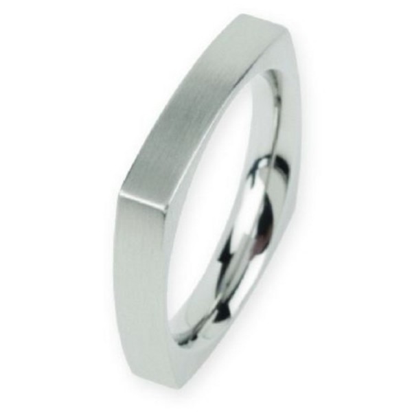 Ernstes Design Ring 54 - silberfarben - Edelstahl / R81-4-54