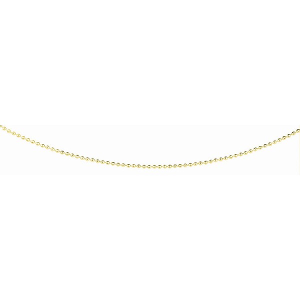 Ernstes Design Halskette 42cm - Edelstahl - Kugelmuster - gold / AK29.42