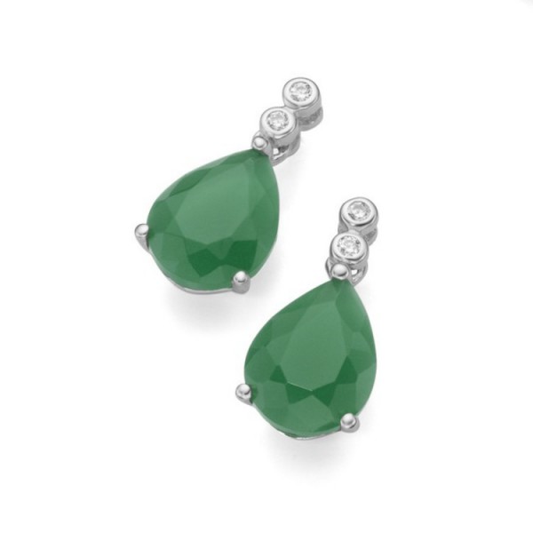 Juwelier Wittig Ohrstecker - Sterlingsilber Zirkonia - Tropfen / 94018493