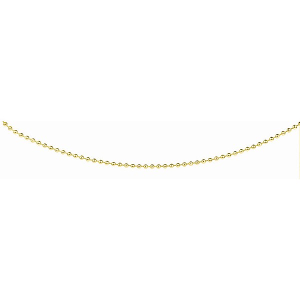 Ernstes Design Halskette 42cm - Edelstahl - Kugelmuster - gold / AK32.42