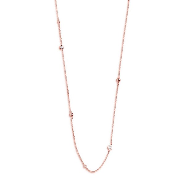 Xenox Collier - Stardust - Silber rosé - Kugeln Steine / XS3829R