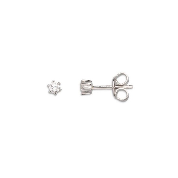 Xenox Ohrstecker - Silber - Silver Circle - Krappe 6er / XS3515N
