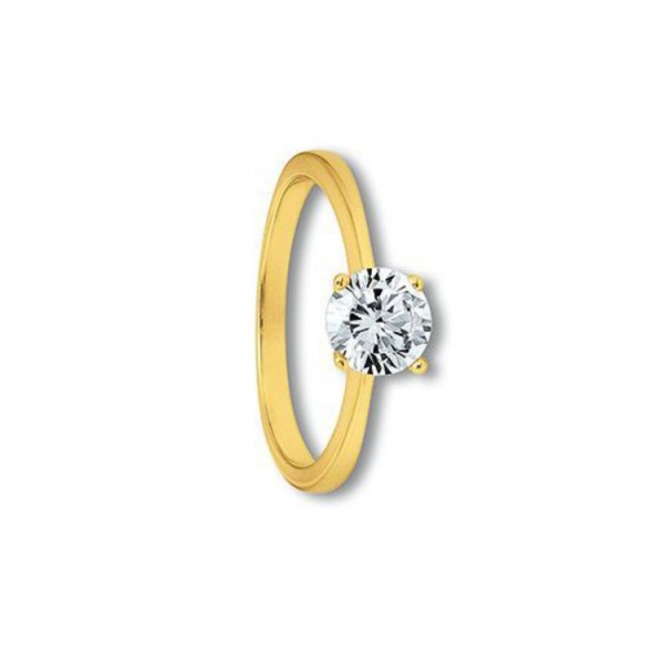 Juwelier Wittig Ring 56 - Gelbgold 333 - Solitaire Zirkonia groß / RZ00028.1-56