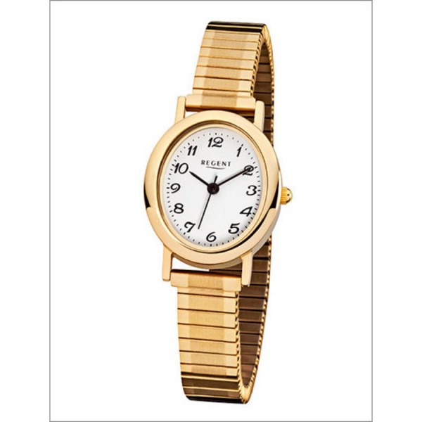 Regent Uhr - Stahl Goldfarben - Zugband / 12300055