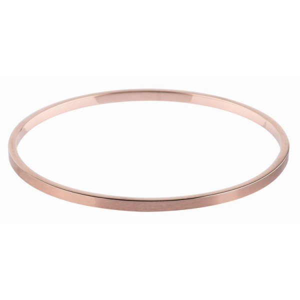 Ernstes Design Armreif - Edelstahl - Schlupfreif - rosé / A152.3.GR