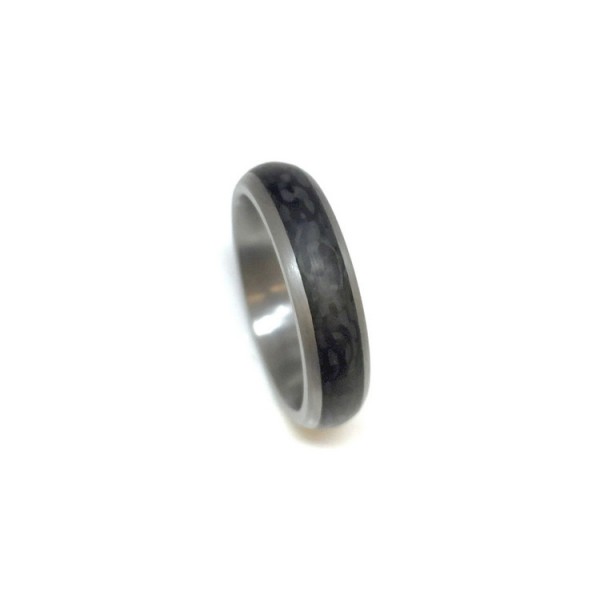 MeilenStein Ring - Edelstahl Carbon - schwarz/silberfarben / 3513-66