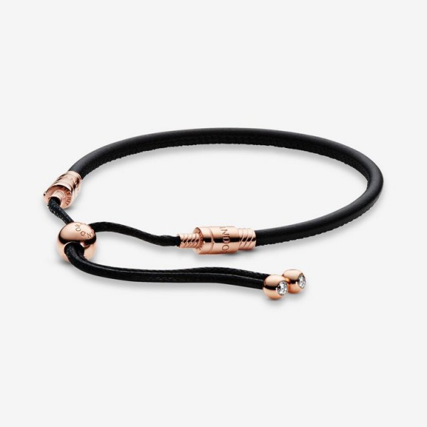 Pandora Armband -Pandora Rose - Leder Schiebearmband / 588059CBK-2