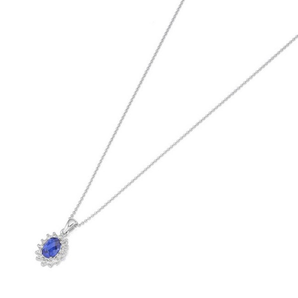 Juwelier Wittig AnhängerKette - Sterlingsilber Zirkonia Korund / 99014993450