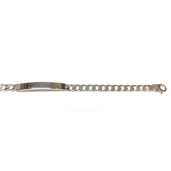 Basics Silver Armkette - Sterlingsilber - Gravurplatte - 21,0 cm / 925-20-5