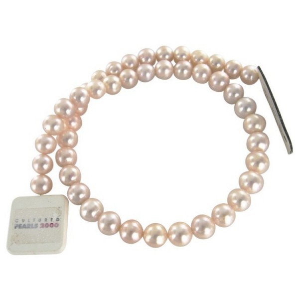 Basics Pearls Perlstrang - Zuchtperlen China - weiß/apricot / 570323
