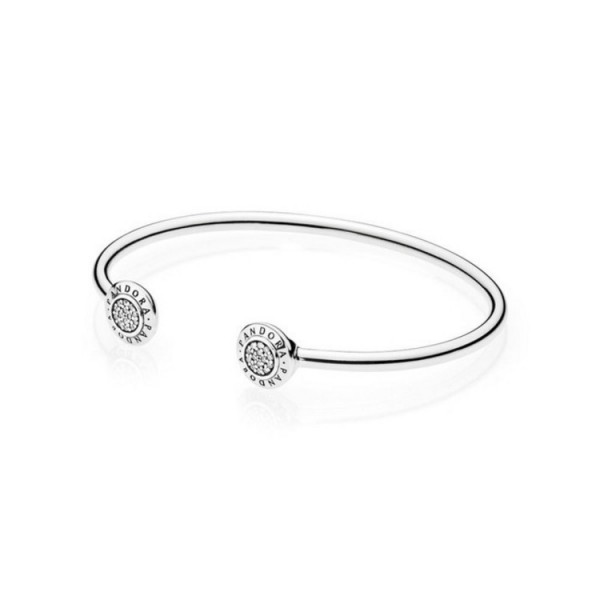 Pandora Armreif - Sterlingsilber Zirkonia M - Logo / 590528CZ-2