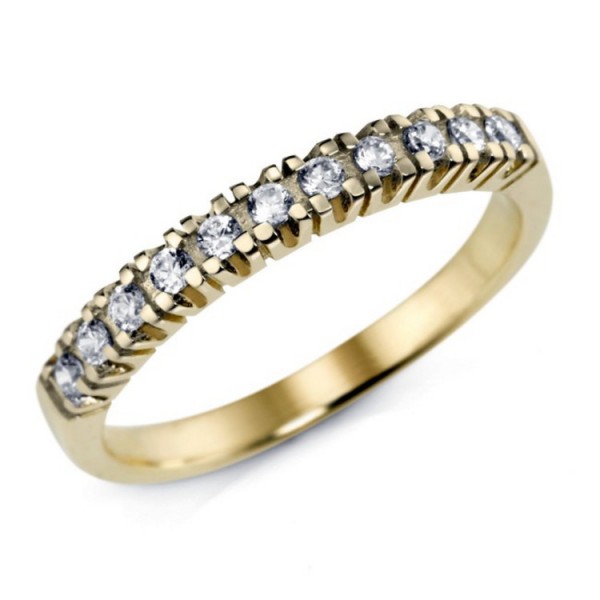 Juwelier Wittig Ring 56 - goldfarben - Gold 333 8K Zirkonia / 93006140560