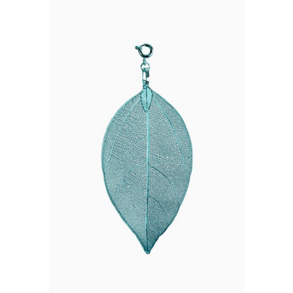 Blumenkind Anhänger - Bodhibaum - Buddhablatt L - himmelblau / BL03LHB