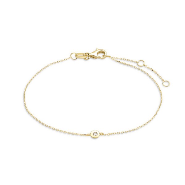 Basics Gold Armband 18cm - Gelbgold 375 - Diamant 0,02ct / XG4053G