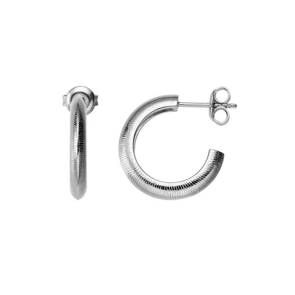 Xenox Ohrstecker - Silber - Leaf - Halbcreole / XS1890