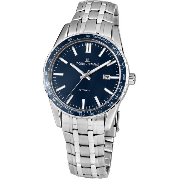 Jacques Lemans Uhr - Automatic - Liverpool - 1-2075F - blau / 1-2075F
