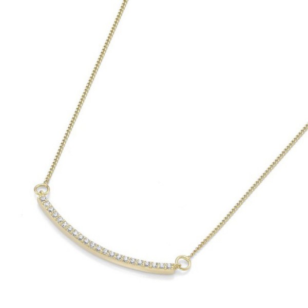 Juwelier Wittig Collier - Gold 375 9K Zirkonia - goldfarben / 99012940450