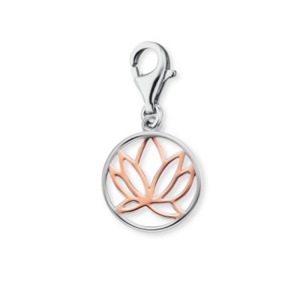 Engelsrufer Charm - Silber - Lotus - rosé / ERC-LILLOTUS-BICOR