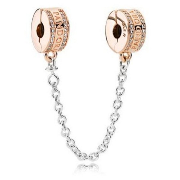 Pandora Komfortkette 60 - Pandora Rose - Logo Safety Chain / 782057CZ-06