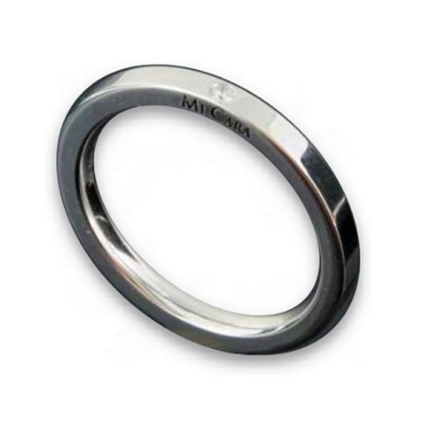 Basics Silver Ring 56 - silber - Sterlingsilber Diamant 0,02ct / 997120056