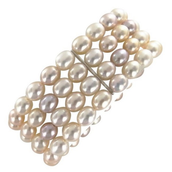 Juwelier Wittig Armkette - Zuchtperlen China - mehrreihig - weiß / 632063