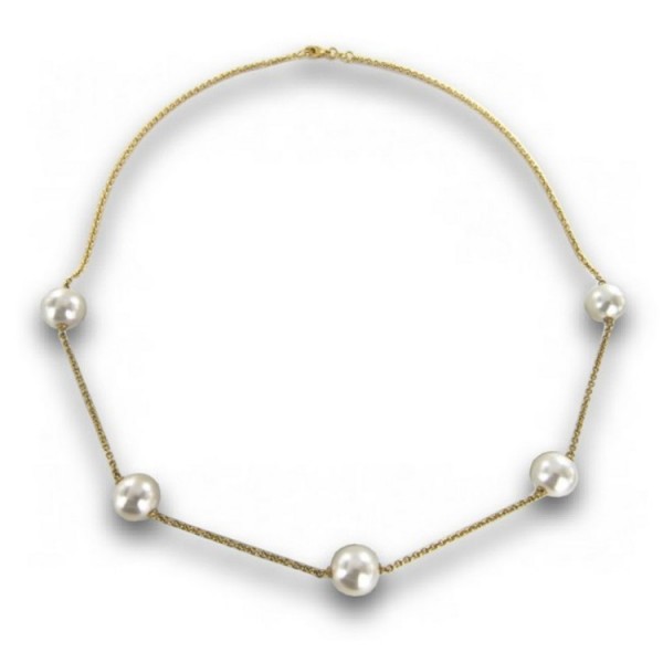 Juwelier Wittig Collier - Gold 585 14K Zuchtperlen - gold/weiß / 75601854