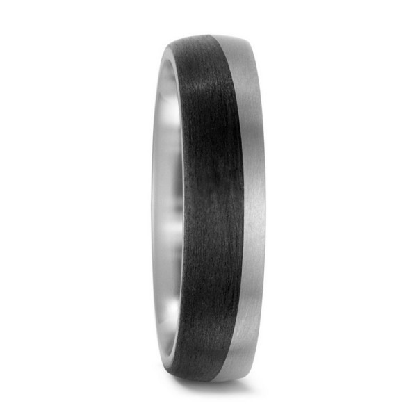 Titanfactory Ring 62 - Carbon Titan - schwarz silber / 52513-001-000-2050