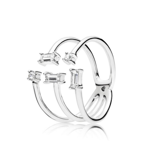 Pandora Ring 54 - Sterlingsilber - Shards of Sparkle / 197087NCKMX-54