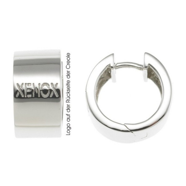 Xenox Creolen - Sterlingsilber - silberfarben / XS8546