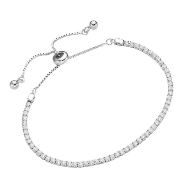 Juwelier Wittig Armkette - Sterlingsilber - Steine - verstellbar / 92016693