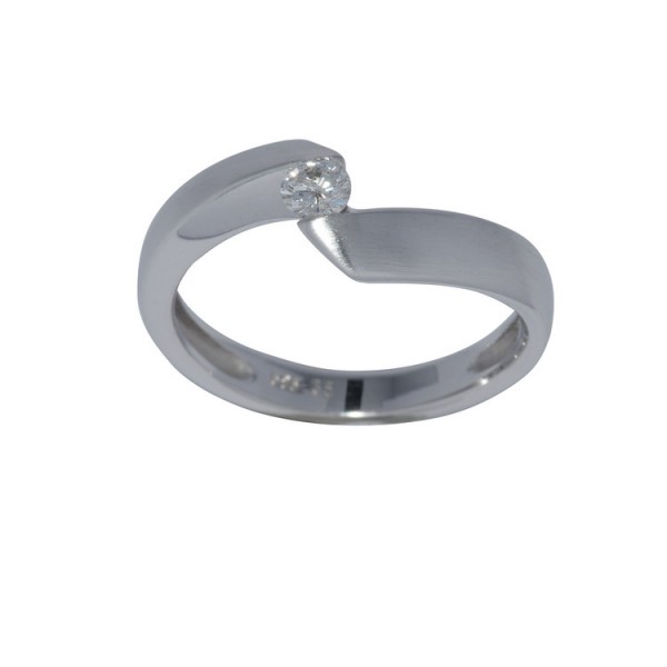 Juwelier Wittig Ring 56 - Weißgold 585 14K Brillant 0,15ct / 4-6-585-WG