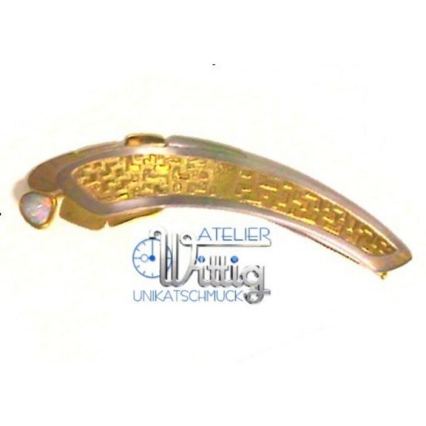 Atelier Brosche - Gold 950 Palladium Opal - Unikat - gold / 950-18-6