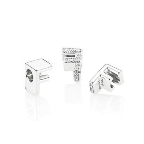 Pandora Bead - Silber - Charm letter F / 797460