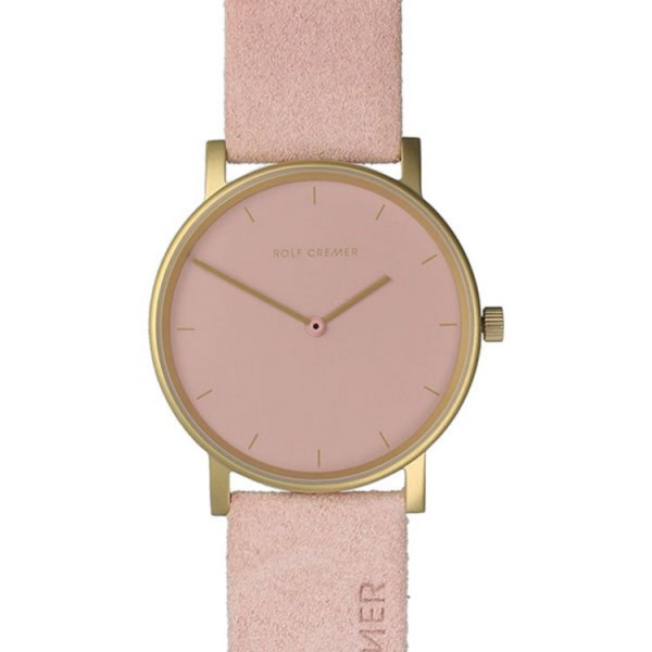 Rolf Cremer Uhr - PUR - goldfarben/rosa / 504015