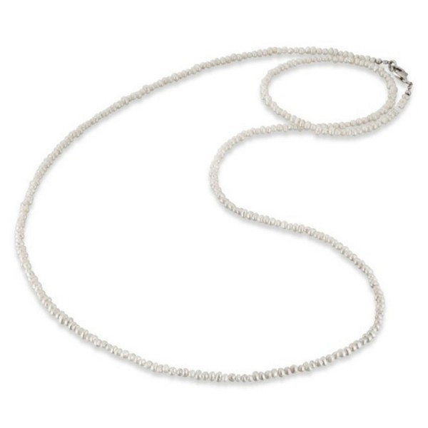 Engelsrufer Halskette - Zuchtperlen Sterlingsilber - 80 - weiß / ERN-80-PE